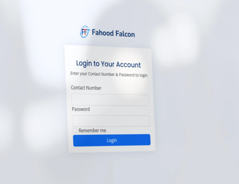 fahood retail service web application Screenshot 2